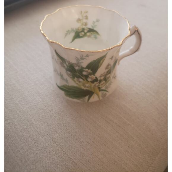 Hammersley & Co Fine Bone China Vintage Lily Of The Valley Demitasse Cup Saucer - Picture 7 of 7